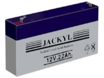 Batterie rechargeable - 12V 2.2Ah - plomb AGM etanche - (178x34x60mm)